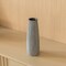 Uniquewise Decorative Modern Round Table Centerpiece Flower Vase with Gray Striped Design, 9 Inch QI004175.S - alternate 2